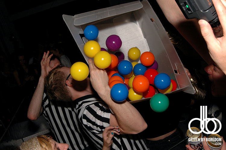dance-hard-190.JPG - DNCHRD is a DJ and Dance Battle.  Everyone walks in and gets two ball-pit type balls.  If you like a DJ you put your balls in his box, but you can win more balls by challenging people to dance battles.  Winner takes home the vinyl.